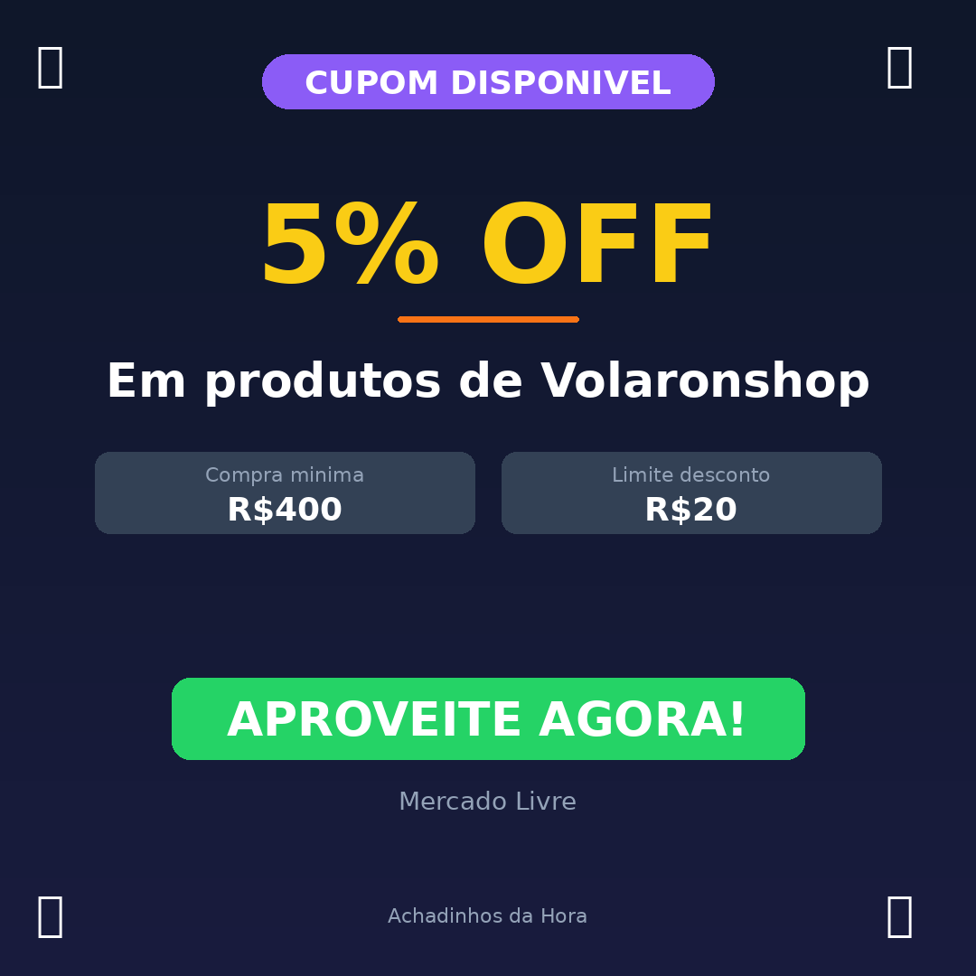 Em produtos de Volaronshop