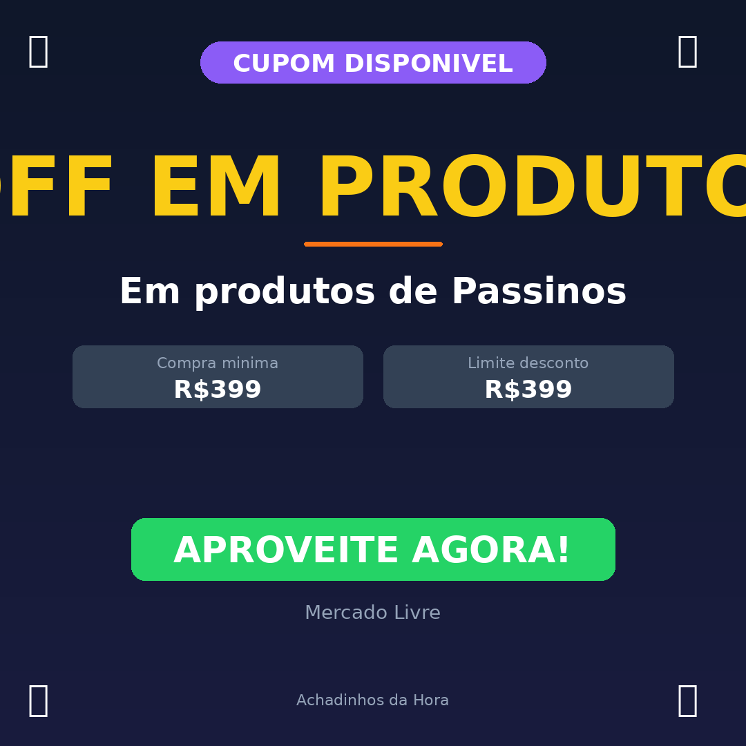 Em produtos de Passinos