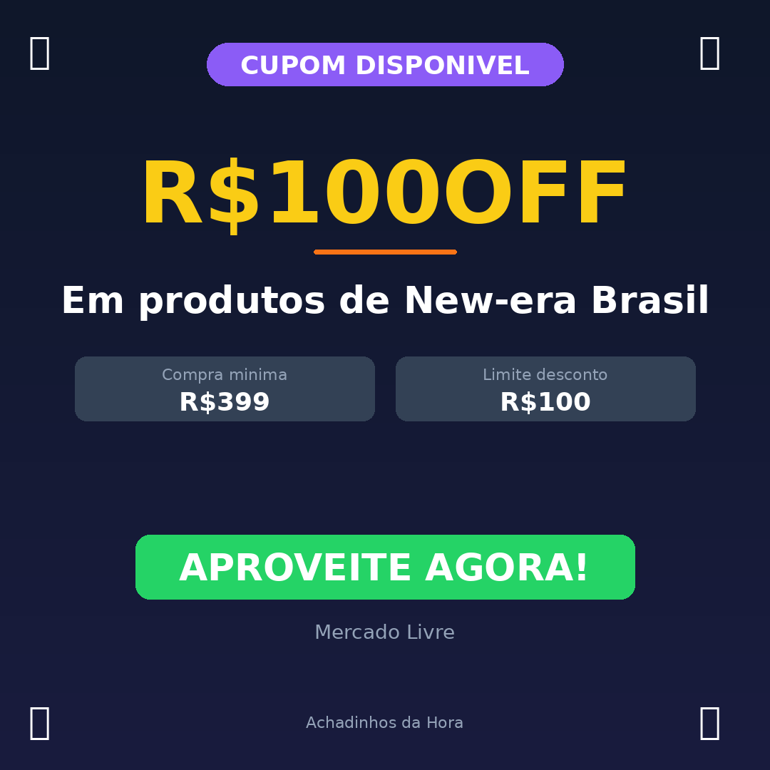 Em produtos de New-era Brasil