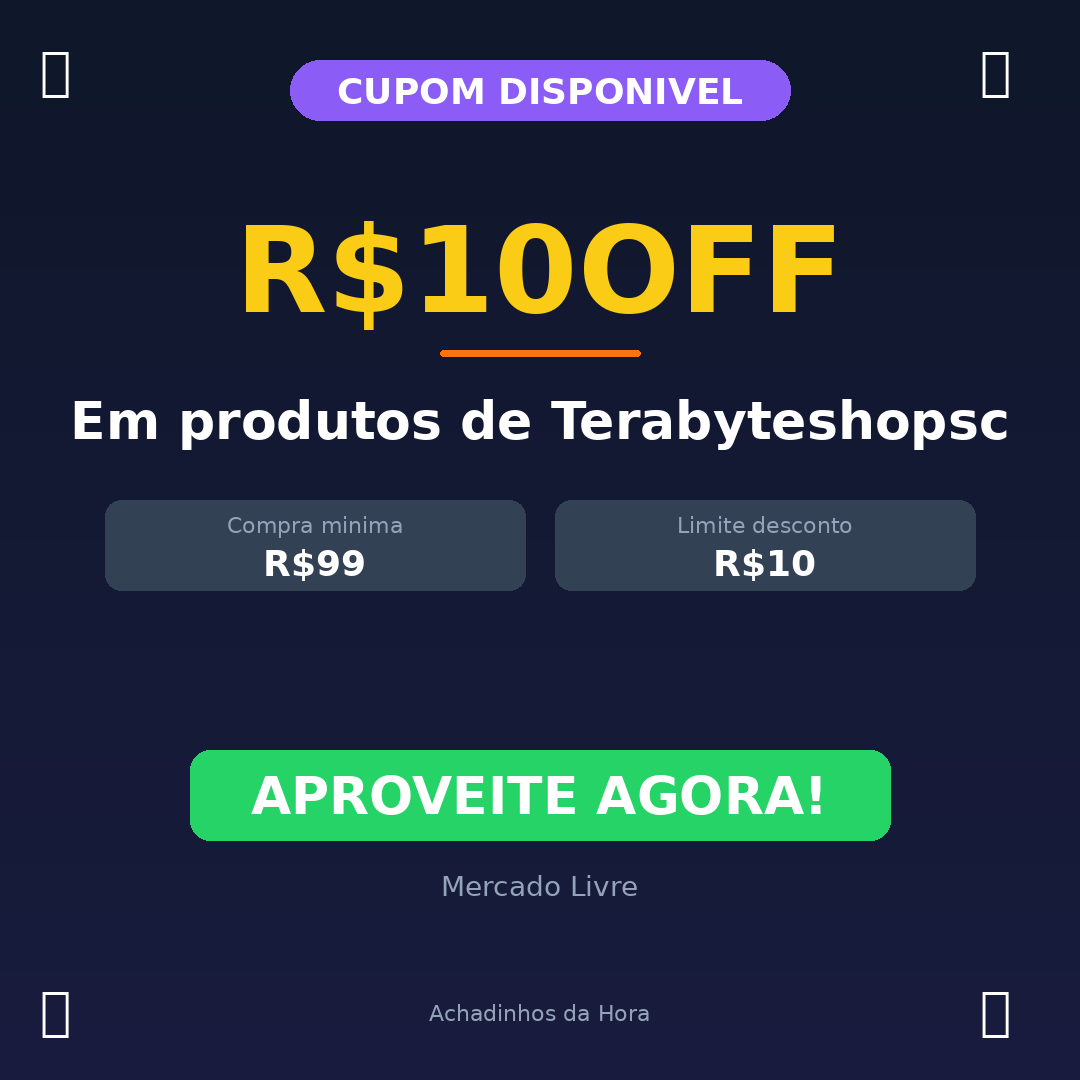 Em produtos de Terabyteshopsc