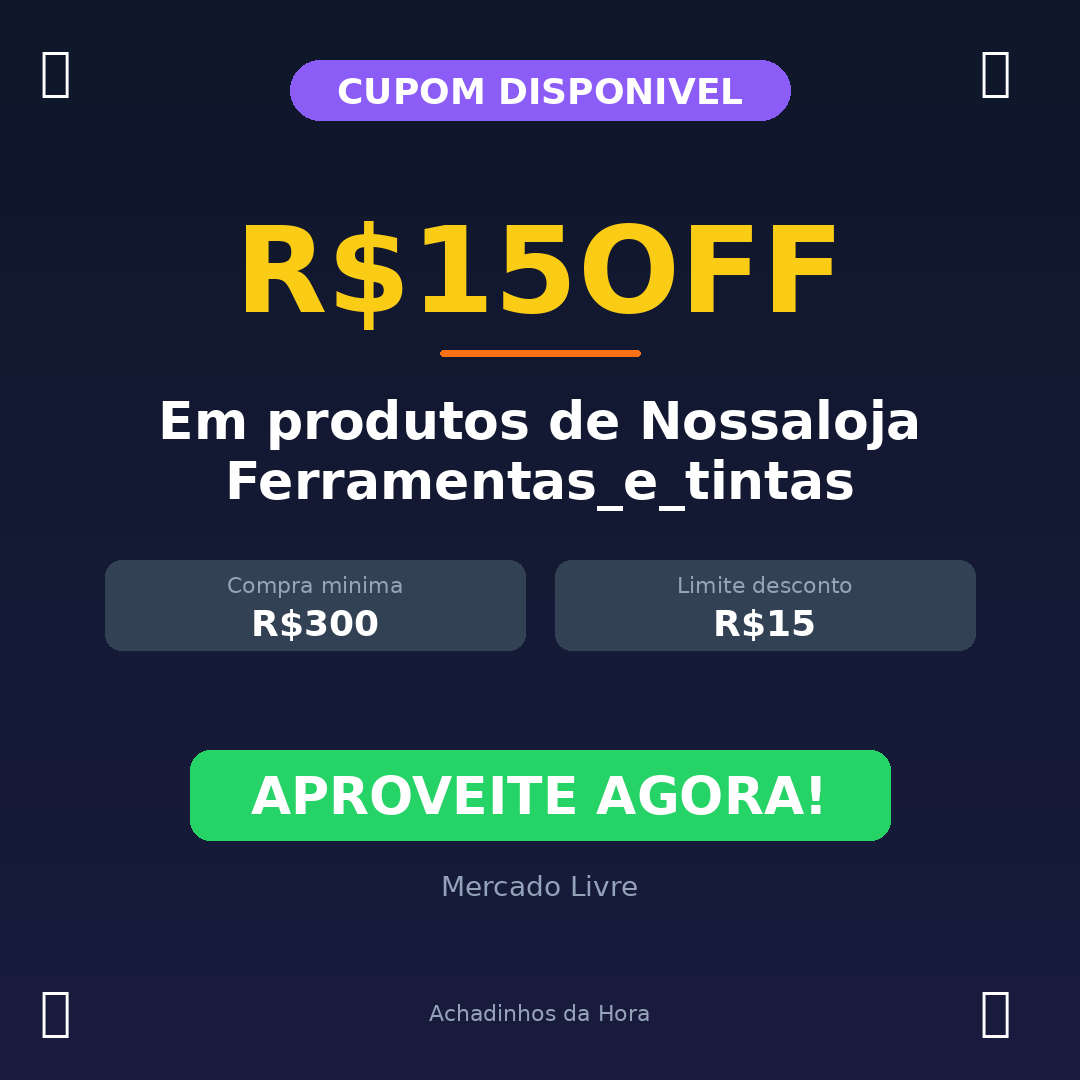 Em produtos de Nossaloja Ferramentas_e_tintas